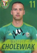 Mateusz CHOLEWIAK oryginalny autograf ŚLĄSK WROCŁAW karta