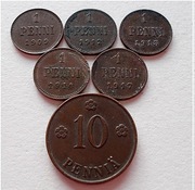 Zestaw monet Finlandii