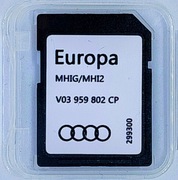 Aktualizacja map Audi MIB2 EU 2026