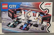 Lego 60444 City F1 Garaż i bolid mercedes-amg i Alpine