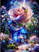 5D DIY Haft diamentowy Róża