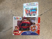 Tooko Press N' Go Fire Truck Wóz straży pożarnej plus książeczka gratis