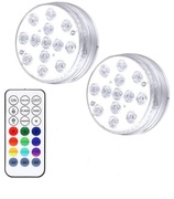 Zestaw wodoodpornych lampek LED RGB z pilotem OKAZJA!!!