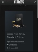 escape from tarkov region rosja cis konto battlestate