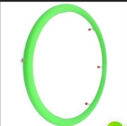 Nakładka na ciąg do kół 22" wózka inwalidzkiego gładka zielona