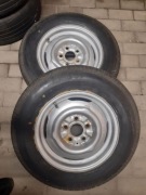 Dwie felgi stalowe 14cali z oponami 165/80 R14 85T