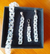 Komplet ŚLUBNY z kryształów SWAROVSKI 