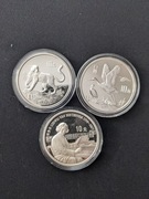 10 yuan - Bocian Biały Leopard Śnieżny 1992 Beethoven 1990