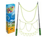 Zestaw do dużych baniek mydlanych kije teleskopowe + 3 sznurki