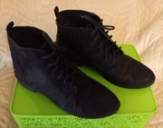 Czarne trzewiki damskie H&M Divided zamsz 39