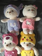 Duży miś 55 cm w stroju pokemona Pikach, misia Tulisia i Andzi