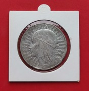 10 ZŁOTYCH GŁOWA KOBIETY 1933 rok - srebro AG nr 2
