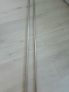 Karnisz Heksagon 240 cm podwójny chrom mat 19 mm Inspire