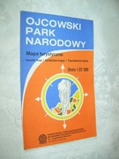 OJCOWSKI PARK NARODOWY - MAPA TURYSTYCZNA - 1:22 500 - 1990
