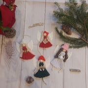 Aniołek z makramy / zawieszka/brelok/magnes/prezent/Boże Narodzenie 