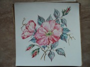 Kalkomanie z P.R.L.  kwiat  