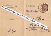 KARTA POCZTOWA Kasa Chorych ZUS Gniezno Krankenkasse GNESEN 10.6.1942