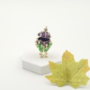 Jajko jajo faberge pojemniki szkatułka małe fioletowe styl wiktoriański