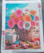 Haft Diamentowy Gotowy 30x40 ( Kwiaty 2 )