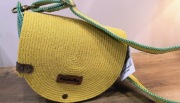 Torba listonoszka handmade uszyta ze sznurka bawełnianego 