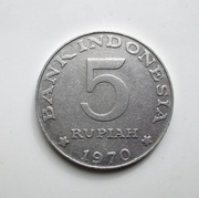 5 Rupii 1970 r.  Indonezja