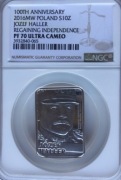 10 ZŁ JÓZEF HALLER 2016 NGC PF70 ! PIĘKNA IDEAŁ