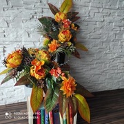 Stroik kompozycja komplet na grób, na cmentarz 