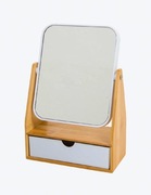 Lustro lusterko bambusowe z organizerem 