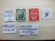 2szt. znaczki seria Mi 544 Niemcy 1934r. Swastyka SAAR Rzesza czyste