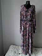 Nowa piękna maxi sukienka zizzi S 42/44 XL/Xxl kolorowa wiskoza