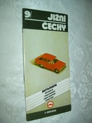 CZECHY - MAPA DROGOWA 9/17 - 1988