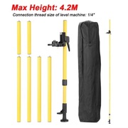 TYCZKA ROZPOROWA TELESKOPOWA DO LASERA STATYW POZIOMICY LASEROWEJ 4.2M