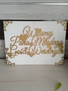 Tablica Witamy Pana Młodego i Gości Weselnych 