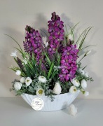 Stroik Wielkanoc Wiosna wiosenny kompozycja Kwiaty 