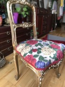 Przepiękne krzesło pałacowe w stylu glamour - handmade