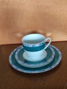 Mitterteich Bavaria porcelanowy zestaw kawowy filiżanka talerzyk deserowy 