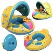 Nowy ponton koło dmuchane z kierownicą i odpinanym daszkiem