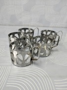 Koszyczki do szklanek stojadła vintage 5 sztuk 