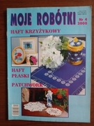 Moje robótki 4/2000 Haft krzyżykowy, płaski, Richelieu 