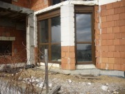 Okno dwuszybowe drutex 90x230 orzech