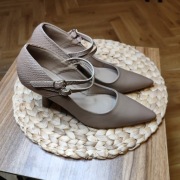 Czółenka New Look 39 toffi szpilki na słupku obcasie