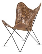 Stylowe krzesło fotel 117834 industrialny loft nowoczesny tłoczony