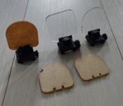 ASG - Składana osłona lunety / kolimatora z zapasowymi szkłami 3szt.