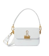 Off White plain binder Biala torebka