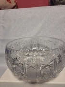 KRYSZTAŁOWA MISA  Z NÓŻKAMI