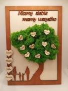 Drzewko szczęścia Ramka Rodzina Chrobotek