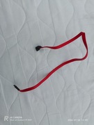 Kabel SATA data czerwony prosty + kątowy 50cm sprawny