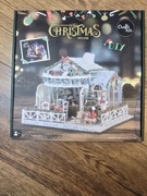 Miniaturowa domek świąteczny LED do samodzielnego złożenia DIY