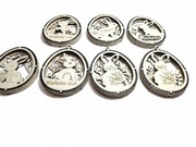 Jajeczka wielkanocne drewniane 6szt.