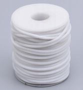 Sznur dziewiarski 2 mm gumowy elastyczny biały 50m